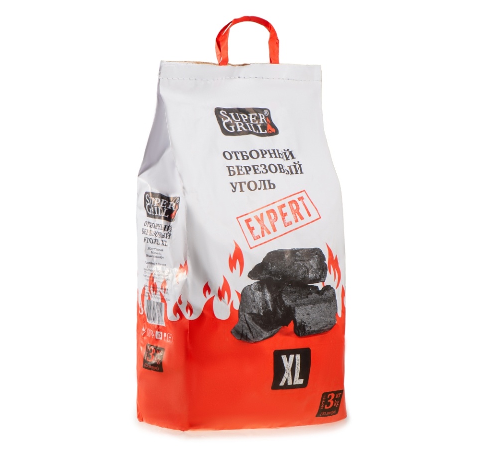 

Уголь березовый SuperGrill 3 кг 1 шт Россия