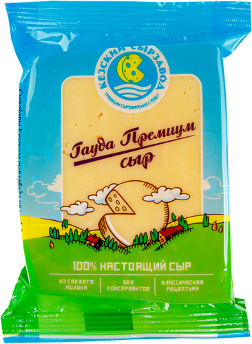 

Сыр Кезский Сырзавод Гауда Премиум 40% вес