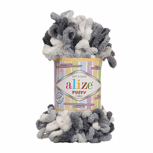 Пряжа Alize 'Puffy Color' 100г 9м (100% микрополиэстер)(5925 секционный)