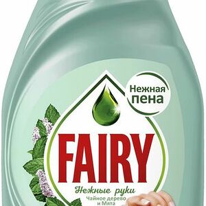Средство для мытья посуды Fairy Нежные руки Чайное дерево и мята 450мл
