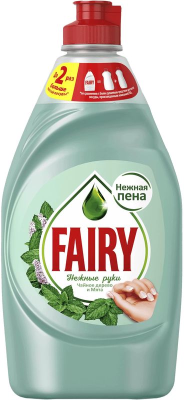 

Средство для мытья посуды Fairy Нежные руки Чайное дерево и мята 450 мл
