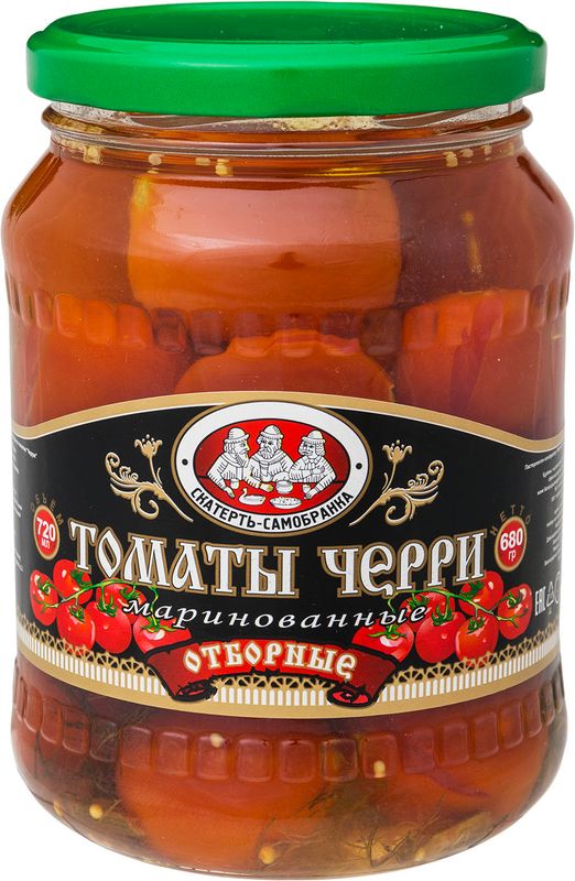 

Томаты черри Скатерть-Самобранка маринованные 680 г