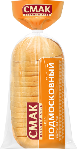 

Батон Смак Подмосковный нарезка 330 г