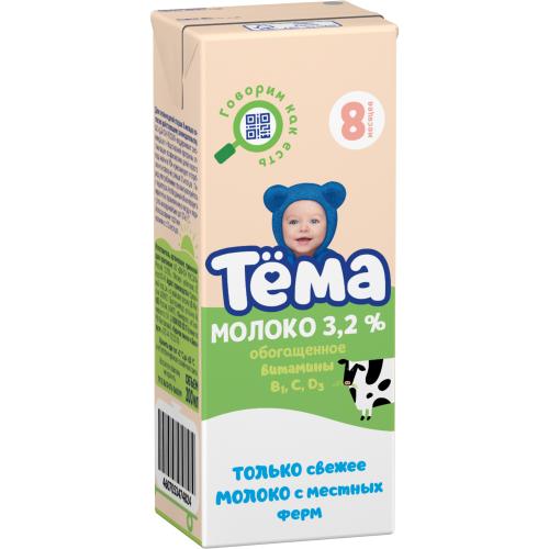 

Молоко детское Тёма 3.2% с 8 месяцев 200 мл