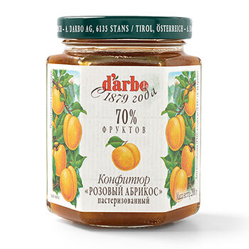 Конфитюр D'arbo Naturrein из розового абрикоса 200 г