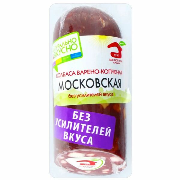 Колбаса Мясной дом Бородина Московская варено-копченая 320г