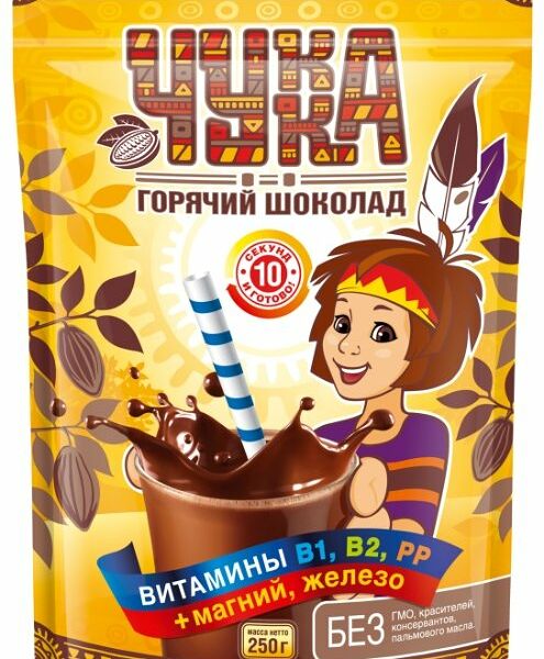 Горячий шоколад Чукка растворимый с витаминами