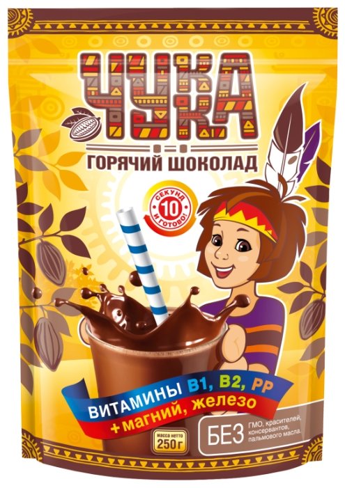 

Горячий шоколад Чукка растворимый с витаминами