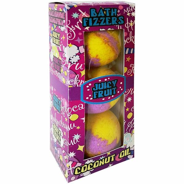 Подарочный набор Spa by Lara Juicy Fruit шипучая соль для ванны, 120 г