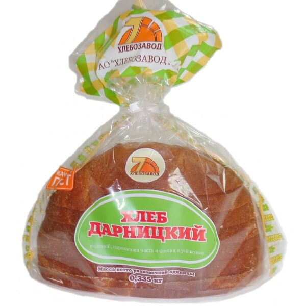 Хлеб Хлебозавод №7 Дарницкий подовый, нарезка