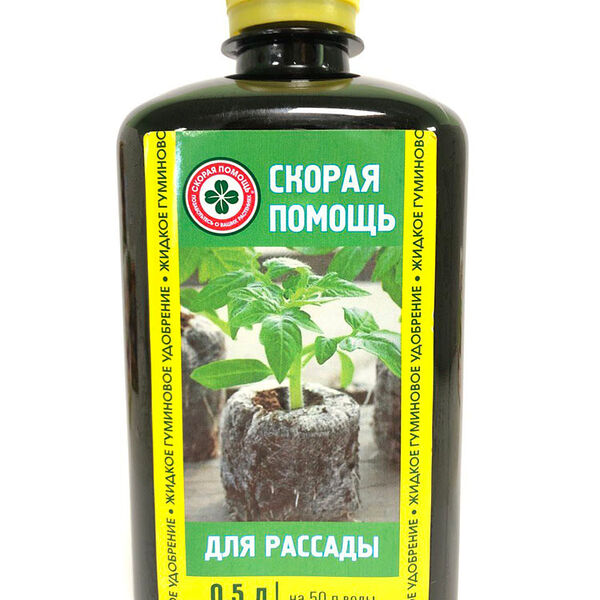 Удобрение Скорая помощь для рассады, жидкое, 500 мл