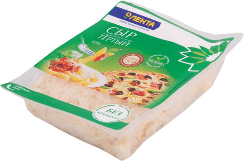 

Сыр ЛЕНТА Сливочный тертый 50%, без змж