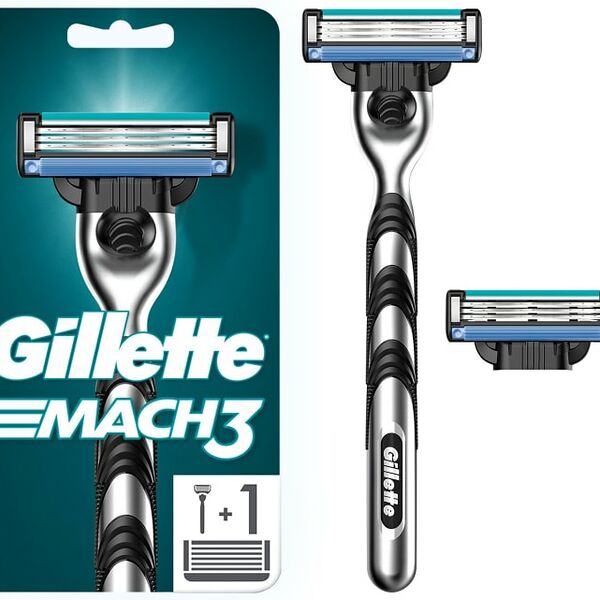 Бритва Gillette Mach3 с 2 сменными кассетами