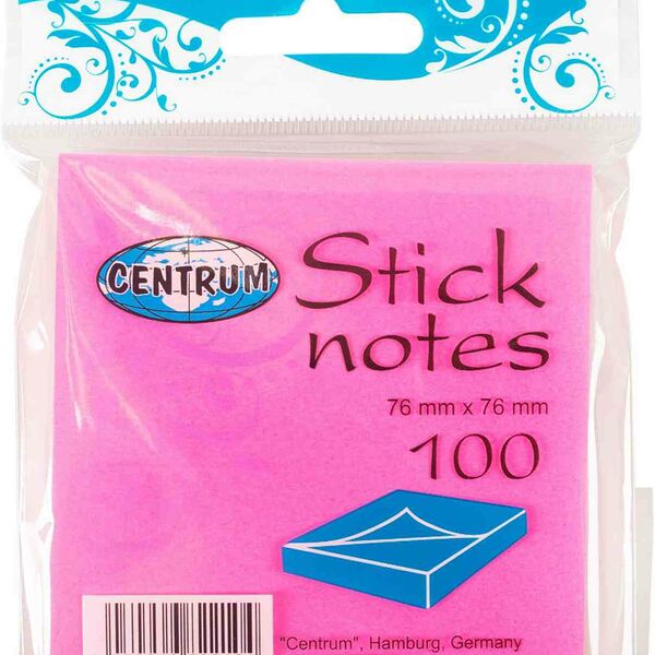 Стикеры Centrum неоновые, цвет в ассортименте, 100 листов