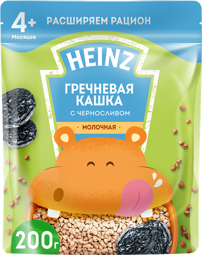 

Каша Heinz Я Расту гречневая молочная с черносливом и Омега 3 с 4 месяцев 200 г