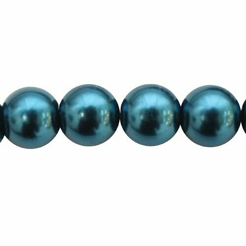 Бусины стеклянные на нитке, 10 мм, длина 40см(SA-40)