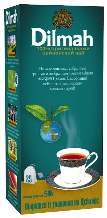 

Чай чёрный Dilmah Premium Ceylon, 25×2