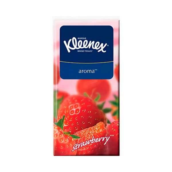 Платки носовые KLEENEX ароматизированные клубника 1 штука