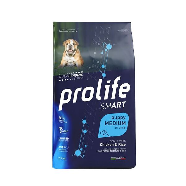 Корм для щенков PROLIFE для средних пород, курица сух. 2,5кг