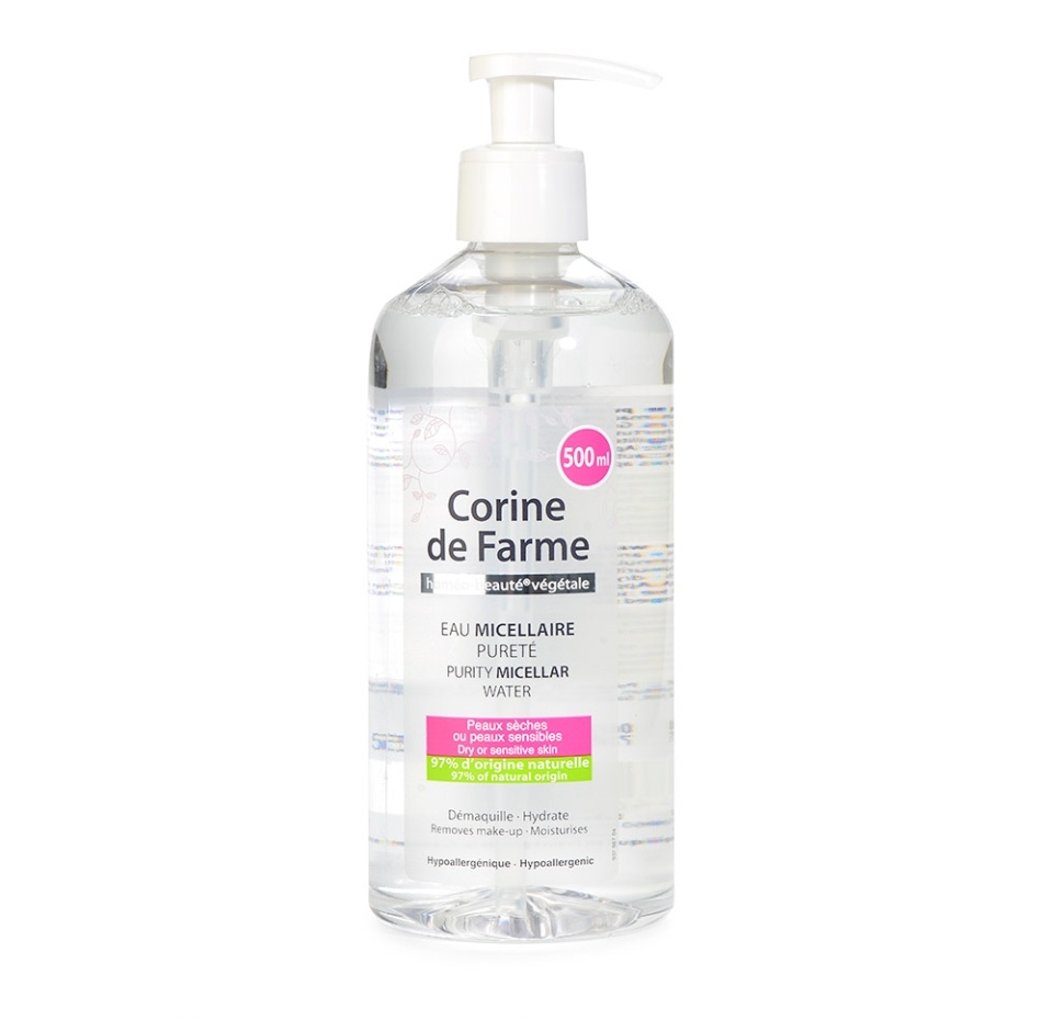 

Мицеллярная вода Corine de Farme для лица очищающая 500 мл