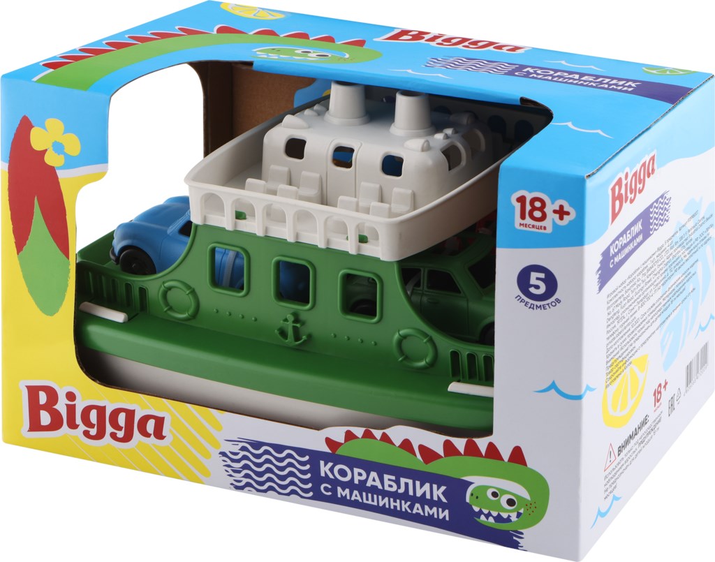 

Набор игровой BIGGA Паром с 4 машинами, 25,5см, Арт. YE015831