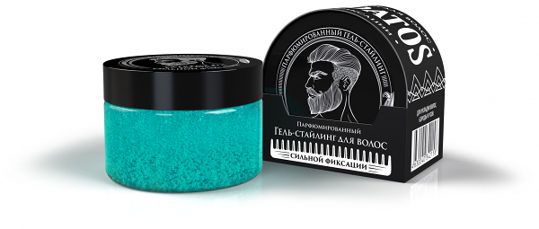 Гель-стайлинг для волос Borodatos сильной фиксации парфюмированный