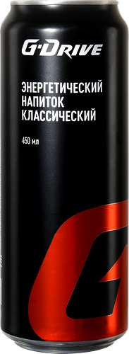 Напиток энергетический G-DRIVE тонизирующий газированный, 0.45 л