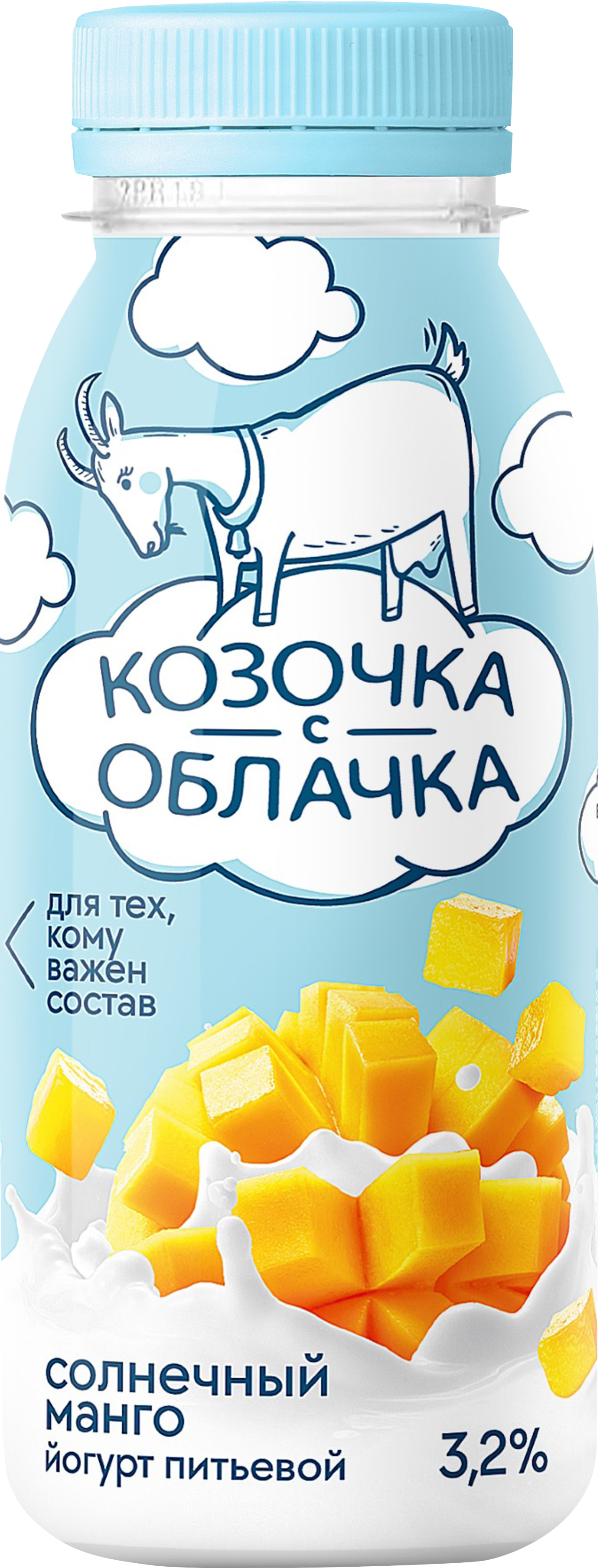 

Йогурт питьевой Козочка с облачка манго 3.2% 200 г