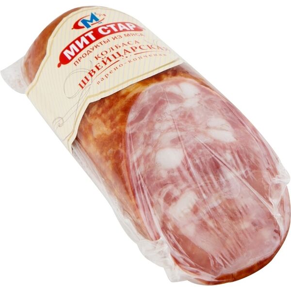 Колбаса варено-копченая Мит Стар швейцарская