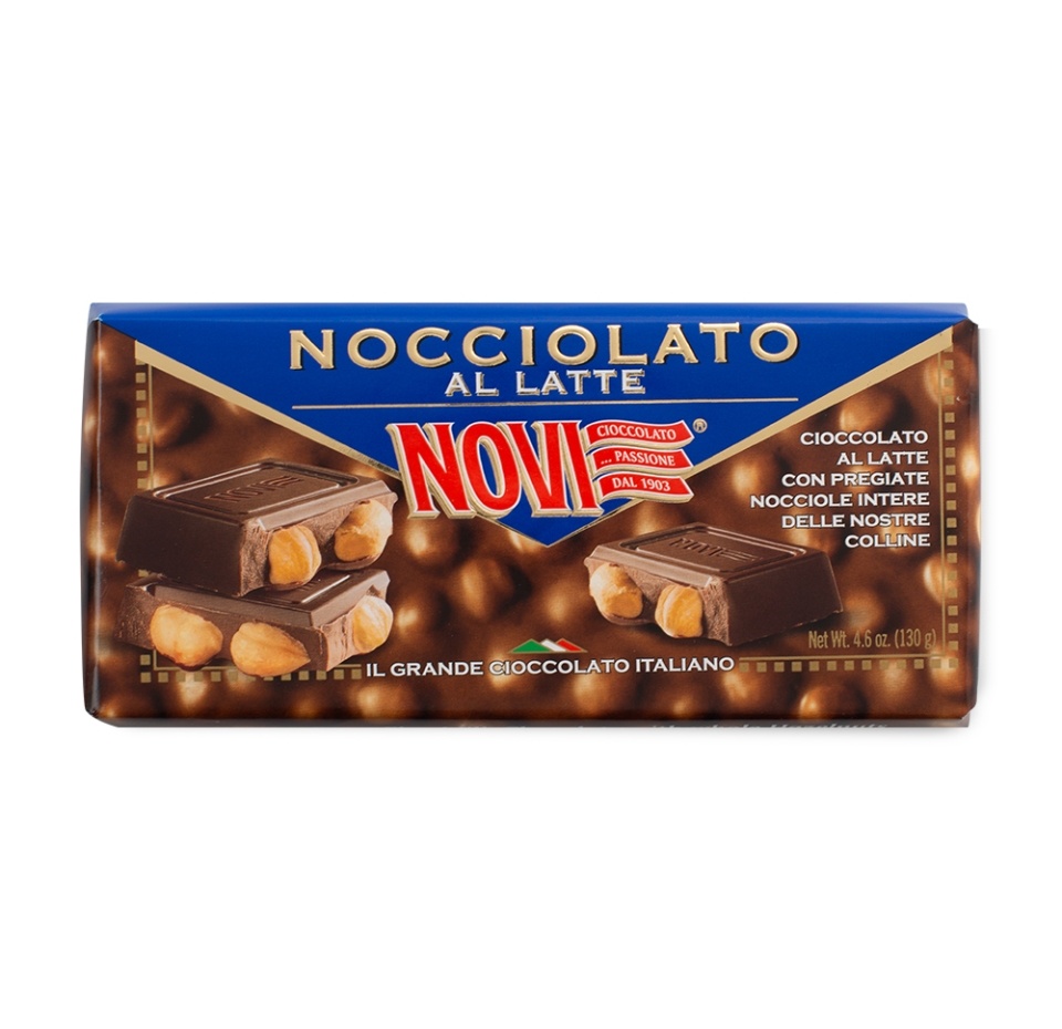 

Шоколад Novi молочный с фундуком 130 г