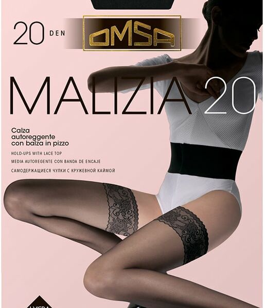 Чулки Omsa Malizia 20 Nero Черные Размер 2