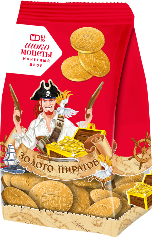 

Мешочек с шоколадными монетами Монетный Двор Золото Пиратов 150 г
