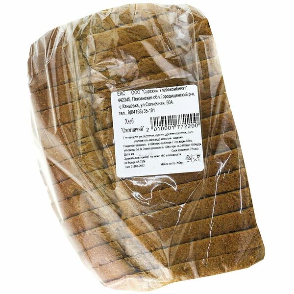 Хлеб Сурский хлебзавод Охотничий