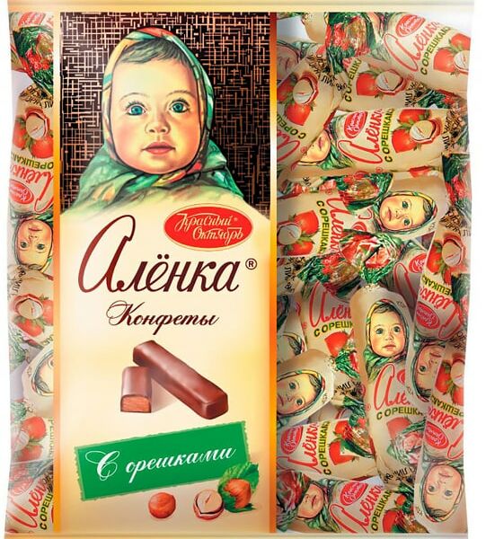 Конфеты Алёнка с орешками 250г