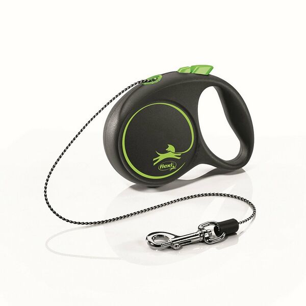 Рулетка Flexi Black Design XS до 8 кг (3 м трос) зеленый