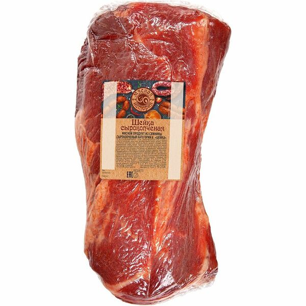 Шейка сырокопчёная Мясная История из свинины категория Б