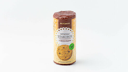 Печенье злаковое с шоколадом