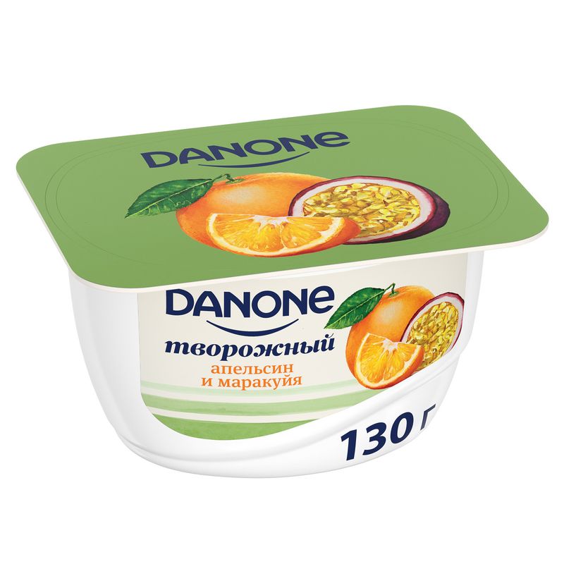 

Десерт творожный Danone Апельсин, маракуйя 3,6% без змж 130 г