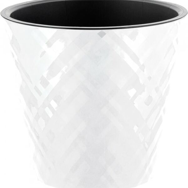 Горшок для цветов InGreen Manhattan c дренажной вставкой белоснежный жасмин 19см 3.3л