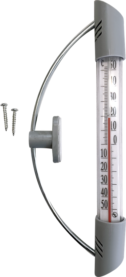 

Термометр уличный оконный GIARDINO CLUB от -50 до +50 с крепежом