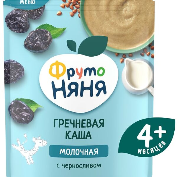 Каша ФрутоНяня Гречневая Чернослив с 4 месяцев 200г
