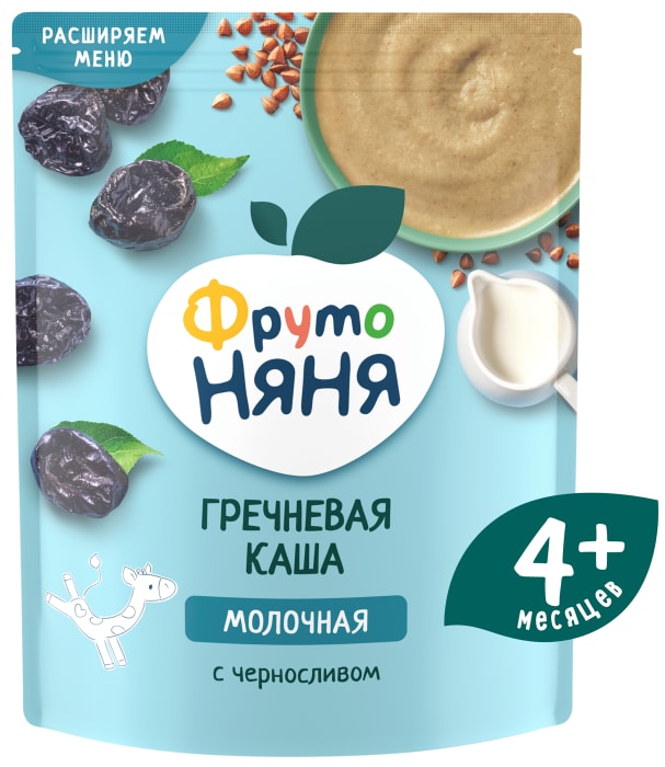 

Каша ФрутоНяня гречневая молочная с черносливом с 4 месяцев 200 г