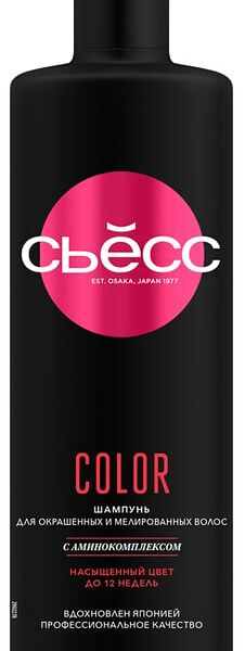 Шампунь для волос Сьесс Color для окрашенных и мелированных Легкое расчесывание 450мл
