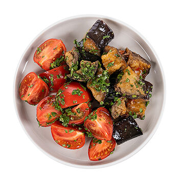 Салат азиатский с жареным баклажаном от бренд-шефа АВ, Россия