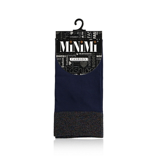 Женские носки Minimi Micro Lurex капроновые , 70 3D , Blu / Argento