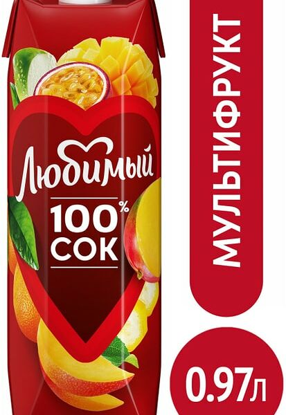 Нектар Любимый Мультифрукт 970мл