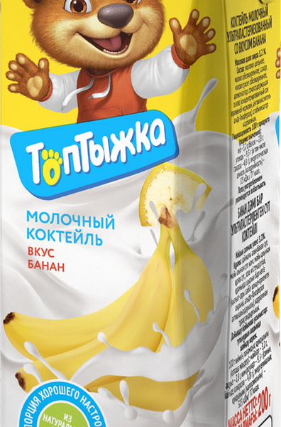 Коктейль молочный Топтыжка банан 3.2%
