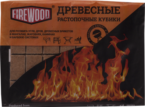 

Кубики растопочные древесные SAMBA на основе вымоченной в парафине древесины, Арт. 112719, 32шт