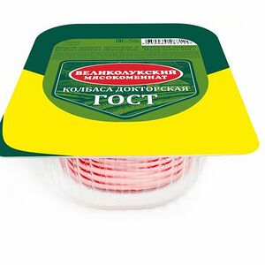 Колбаса вареная Великолукский Мясокомбинат Докторская, нарезка
