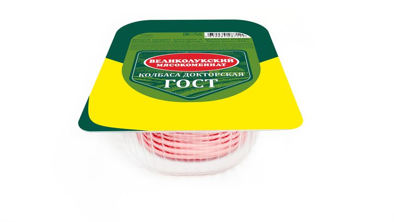 

Колбаса вареная Великолукский Мясокомбинат Докторская, нарезка